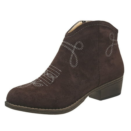 

Jungdeepe Women Boots Square Heel Fashion Boots Short Boots Womens Short Winter Snow Boots Boots Dress Women Womens Flat Leather Boots Short Garden Boots for Women Short Outdoor Boots for Women