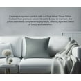 thumbnail image 2 of A1HC Hypoallergenic Down Alternative Decorative Throw Pillow, 24x24 in, Square, Pack of 1, Dove Grey, 2 of 5