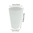 thumbnail image 6 of Bexikou 9 oz Plastic Cups, Reusable Drinking Tumbler Cups Plastic Drinkware for Coffee Tea Milk Juice, Plastic Water Cup Portable Camping Cups for Parties Camping BBQs Picnics,White, 6 of 7