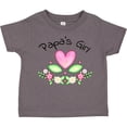 thumbnail image 3 of Inktastic Papa's Girl Heart Flowers Girls Toddler T-Shirt, 3 of 5