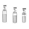 thumbnail image 2 of Inteprter Dispensador de botellas para condimentos de cocina de 500/300/180ML, botella para salsa, botellas de almacenamiento de vidrio para aceite y Cocina y Comedor 25*6.5 cm Inteprter JJ19586-01B, 2 of 6