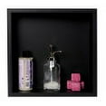 thumbnail image 3 of ALFI brand 16" x 16" Black Matte Stainless Steel Square Single Shelf Bath Shower Niche, 3 of 12
