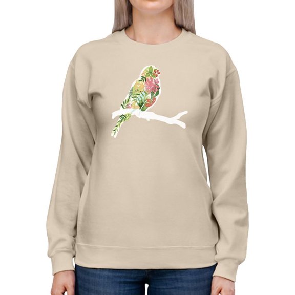Foliage And Feathers Ii Sweatshirt Women -June Erica Vess Designs, Female Large