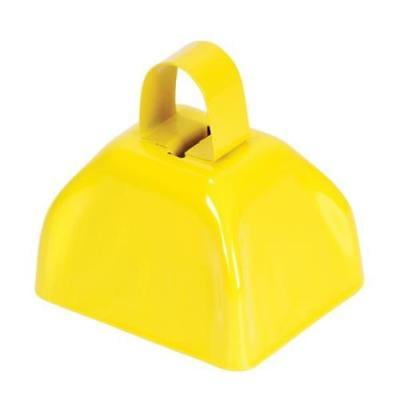 8.5-inch yellow cowbell with handle cheer quality noisemakers sports 