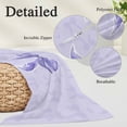 thumbnail image 3 of Purple Bow Throw Pillow Covers, Cute Bowknot Simple Pure Color Soft Breathable Pillow Cases with Invisible Zipper for Sleeping, Small Pillowcases for Couch Bed Sofa Chair 16x24 Inches, 3 of 9