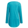 thumbnail image 5 of frariair ​Athleisure Inspired Long Sleeve Top Featuring Relaxed Fit Perfect For Pumpkin Patch Visits And Bonfire Nights​ Sky Blue, 5 of 5