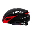thumbnail image 2 of Casco de bicicleta para mujer y hombre, con visera desmontable y resistencia a los golpes, ajustable. Rojo, 2 of 9