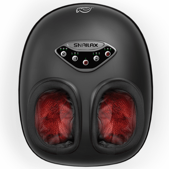 Snailax Shiatsu Foot Massager with Heat, Compression Foot Massager for Plantar Fasciitis, Fits Up to Size 12