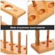 thumbnail image 4 of soportes de madera para tubos de ensayo, prácticos, con 10 ranuras para almacenar tubos de ensayo, 4 of 8