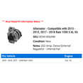 thumbnail image 2 of Alternator - Compatible with 2013 - 2015, 2017 - 2018 Ram 1500 3.6L V6 2014, 2 of 2
