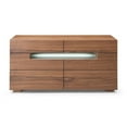 thumbnail image 2 of Modrest Ceres 6-Drawer Silent Gliding Contemporary MDF Wood Dresser in Walnut, 2 of 5