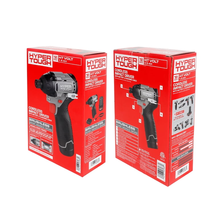 Hyper Tough 12V Brushless Impact Driver, Compact Design photo 8