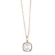 thumbnail image 1 of Collar para Mujer con Cristal Fino Swarovski en forma de Cuadrado– Bañado en Oro Rosa 14k- Collar Elegante y Brillante-Collares de Mujer de Moda- Joyería para Mujer de Moda- Regalo especial Ortiz Espinosa Temporada, 1 of 2