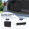 thumbnail image 3 of UDPATIO Patio Two-piece Chaise Lounge Chairs，5-Position Adjustable Sun Tanning Chair with Carrying Handle and Side Pocket，Folding Bed Cot with Removable Pillow，Black, 3 of 8