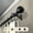 Black, variant on 0.8125 in. Louise Curtain Rod with 48 to 84 in. Extension, Black