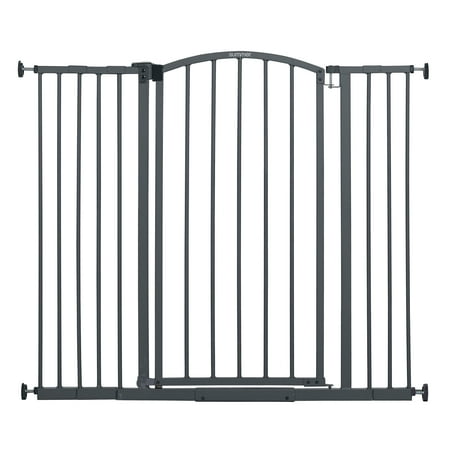 Summer Infant Extra Tall & Wide Arch Safety Gate, 36" Tall x 42" Wide, Gray