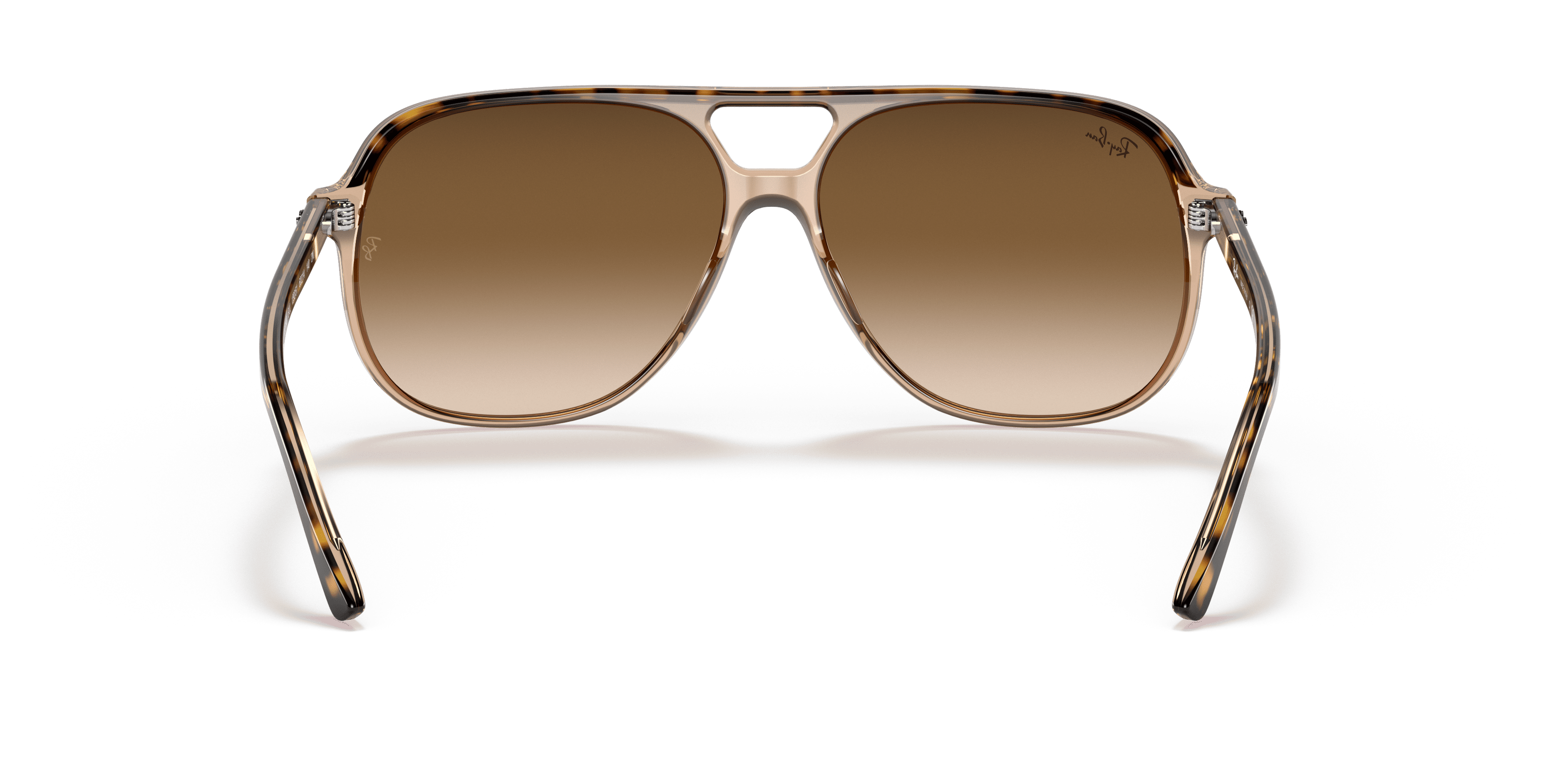 Ray-Ban Bill Sunglasses, Square Eyeglasses with Case, Havana On Transparent Brown/Light Brown Gradient, Size 56