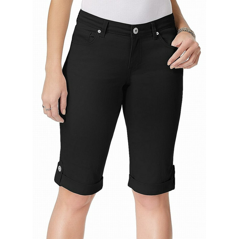 Womens Skimmer Bermuda Shorts Plus Denim 64 24W