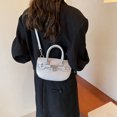 thumbnail image 3 of Bolso Con Asa Hombro Diseñador Lujo Cuero PU Color Sólido Cerradura para Mujer Compras, 3 of 9