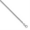 thumbnail image 6 of Auriga Fine Jewelry 14K White Gold Rhodium-plated Polished 2.4mm Solid Curb 7.25 Inch Chain Bracelet for Women, 6 of 6