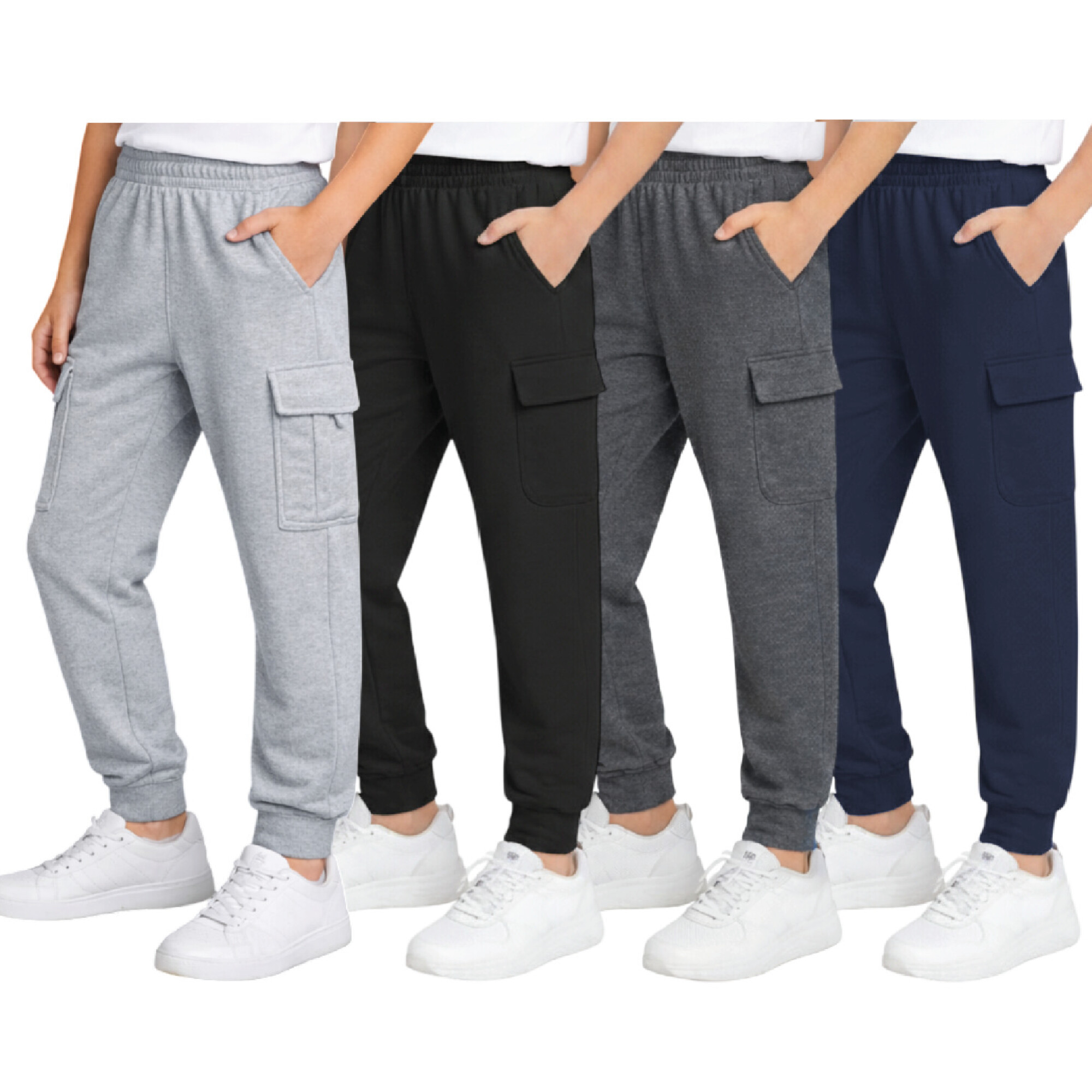 Quad Seven Boys Sweatpants Fleece Jogger 4-Pack photo 1