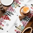 thumbnail image 4 of Christmas Tree Table Runner 108 Inches, Colorful Xmas Trees Snowflake Winter Bed Runner Dresser Scarves Tabletop for Indoor Outdoor Parties/Ceremony/Banquet, 13"x 108", 4 of 8