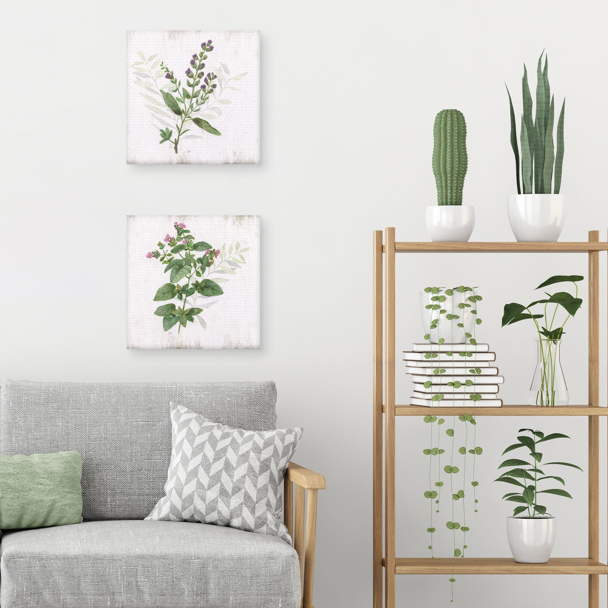 Kitchen Garden I & II by Nan Set of Canvas Art Prints