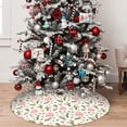 thumbnail image 5 of Picia Rose Flowers Print Christmas Tree Skirt , Christmas Tree Skirt Ornaments for Merry Christmas Holiday Party Decorations Indoor Outdoor-48", 5 of 7