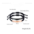 thumbnail image 2 of Stainless Bracelet Set, Matching RelationshipCouple Bracelets for Him Her, 2 of 3