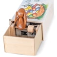 thumbnail image 6 of 3.75" Brown, Red, and White Sliding Easter Rabbit Surprise Contemporary Music Box, 6 of 6