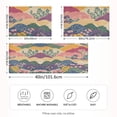 thumbnail image 2 of Yayeee Pillowcase Standard Size Set of 2 Satin Wrinkle Resistant Pillow Case, Green Floral Wave, 2 of 8