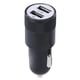 thumbnail image 2 of Cargador de adaptador de encendedor de cigarrillos de coche USB 2.1A dual de metal (negro), 2 of 9
