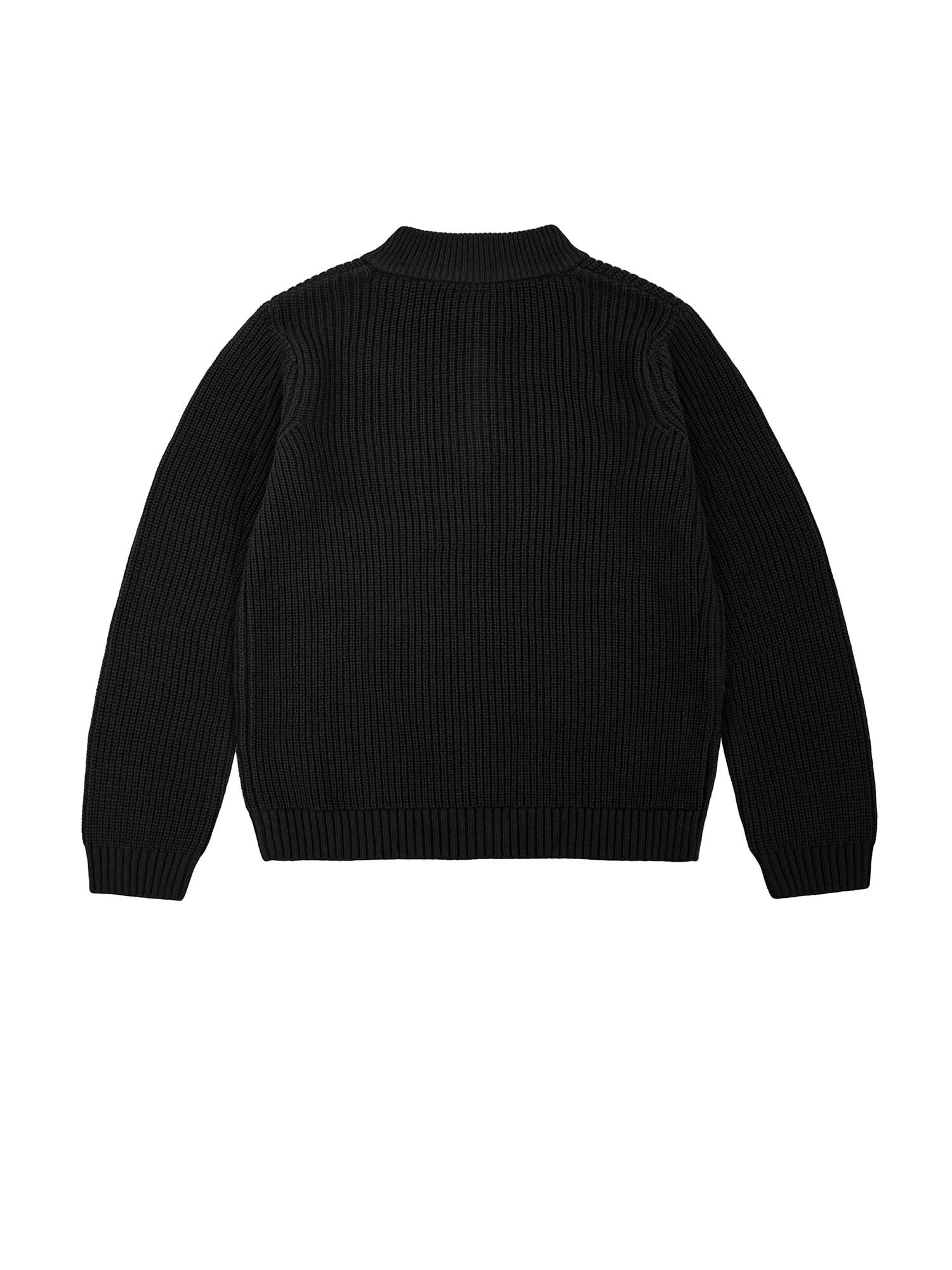Wonder Nation Boys Quarter Zip Sweater with Long Sleeves, Sizes 4-18