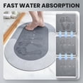 thumbnail image 2 of Alfombra de baño moderna, alfombra mágica moderna, alfombra antideslizante superabsorbente, alfombra de baño absorbente, antideslizante y de secado rápido, alfombra mágica moderna (rectángulos, gris, 2 of 7