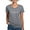 Gray, variant on - Phi Sigma Pi White Wordmark And Shield T Shirt - Women's V-Neck Dark T-Shirt