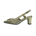 thumbnail image 3 of FLORAL Clea Women's Wide Width Dress Slingback Metallic Shoes GOLD 9.5, 3 of 6