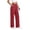 Red, variant on BUIGTTKLOP Womens Wide Leg Pants High Elastic Waisted Work Slacks Straight Leg Business Office Pants
