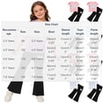 thumbnail image 3 of ZOYOEN Toddler Girls Outfits Set- Comfortable Soft Cute Shorts Sleeve T Shirts and Flare Pants Baby Summer Clothes Purple Size 5 T, 3 of 5