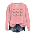 thumbnail image 1 of WEAIXIMIUNG Chandail en Molleton Rouge pour Femmes Imprimé Col Rond Tendance Automne/hiver Haut Décontracté, 1 of 2