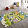 thumbnail image 3 of LR Resources WHIMS81281GBE5070 Whimsical Fairytale Indoor Rectangle Area Rug - Green & Blue, 3 of 5
