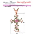 thumbnail image 4 of Cadenas Entrelazadas de Cruz EternalTwist01 1Pza Oro Rosa Collar Cruz/Flores Dije 2x3.2cm Metal., 4 of 4