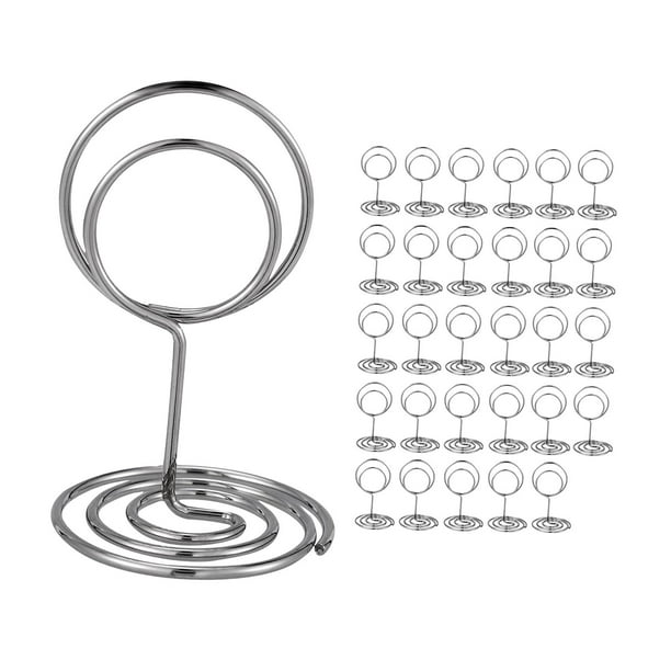 Tnarru 30 Pieces Place Card Holder Name Card Holder, Desk Note Holder