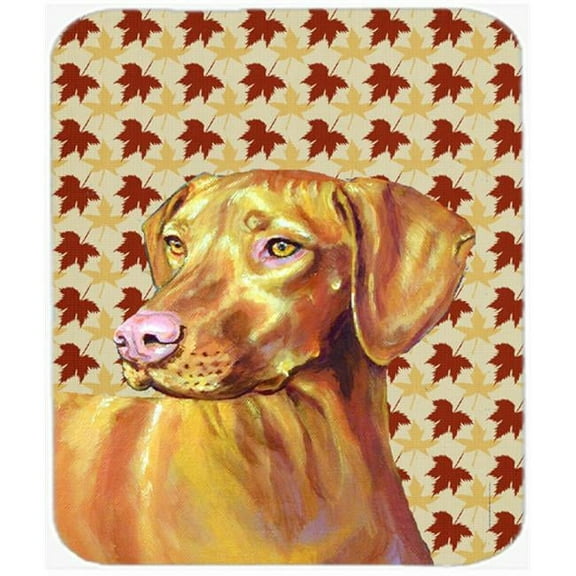 Vizsla Fall Leaves Portrait Mouse Pad, Hot Pad Or Trivet