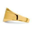 thumbnail image 3 of Real 14kt Yellow Gold 12.5x11.0mm Open Back Signet Ring Size: 8; for Adults and Teens; for Women and Men, 3 of 5