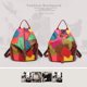 thumbnail image 3 of Mochila Mochila De Cuero De Mujer Bolso Mochila De Cuero De Vaca Patchwork Degradado, 3 of 5