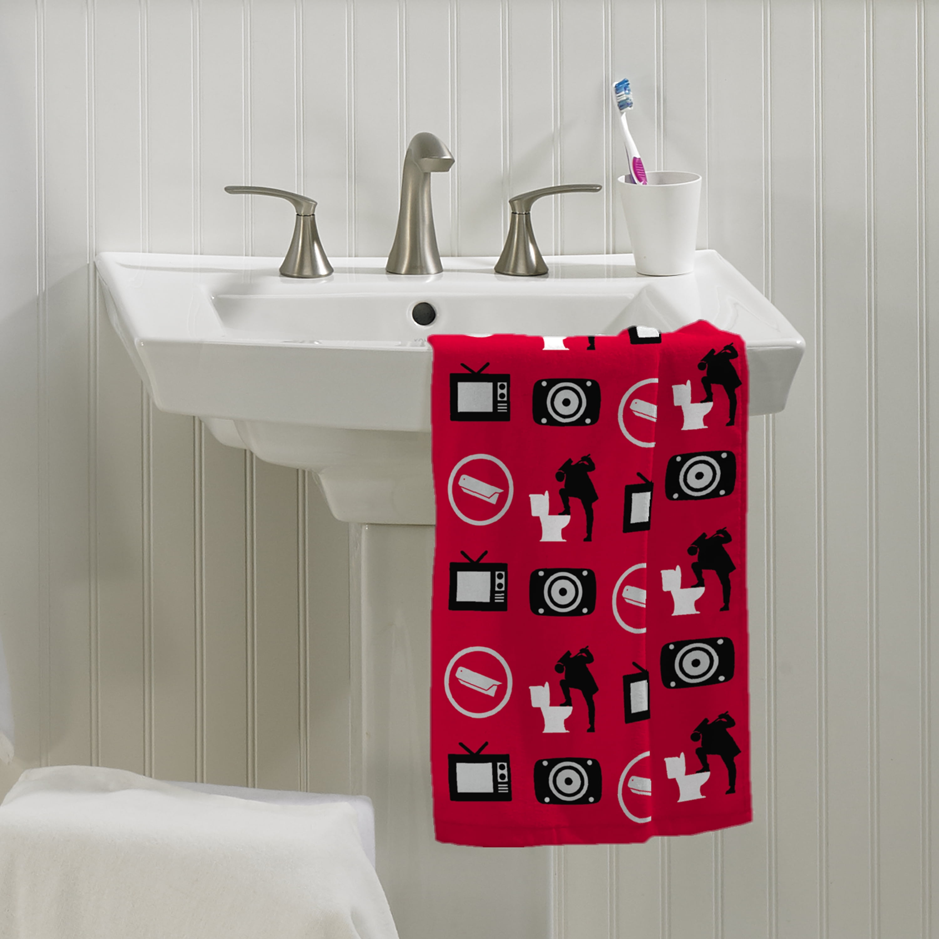 Skibidi Toilet Hand Towel Set, 2-Pack, Cotton