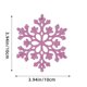 thumbnail image 1 of 12 piezas de adornos navideños de 10 cm, copos de nieve de plástico, decoración para árbol de Navidad, copos de nieve huecos, colgantes., 1 of 5