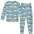 thumbnail image 2 of joogoo Cartoon Bulldog 2 Piece Long Sleeve Tee and Pants Cotton Pajama Set 3T, 2 of 7