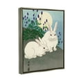 thumbnail image 5 of Stupell Industries Konijnen bij Volle Maan Ohara Koson Classic Rabbit Painting Painting Luster Gray Floating Framed Canvas Print Wall Art, Design by one1000paintings, 5 of 5