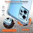 thumbnail image 4 of Shockproof Clear Soft Case For Xiaomi Redmi Note 12 4G 12 Pro Plus Silicone Back Cover for Redmi Note 12S 4G 12C 10C 9A 9C A1 A2, 4 of 4